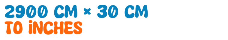 2900 cm × 30 cm to inches 2900 cm × 30 cm to inches