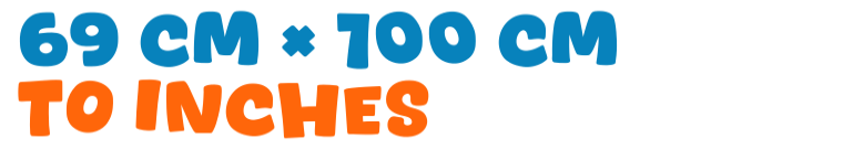69 cm × 100 cm to inches 69 cm × 100 cm to inches