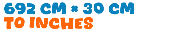 692 cm × 30 cm to inches 692 cm × 30 cm to inches