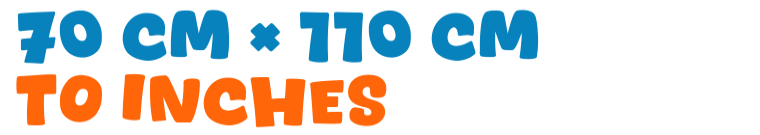 70 cm × 110 cm to inches 70 cm × 110 cm to inches